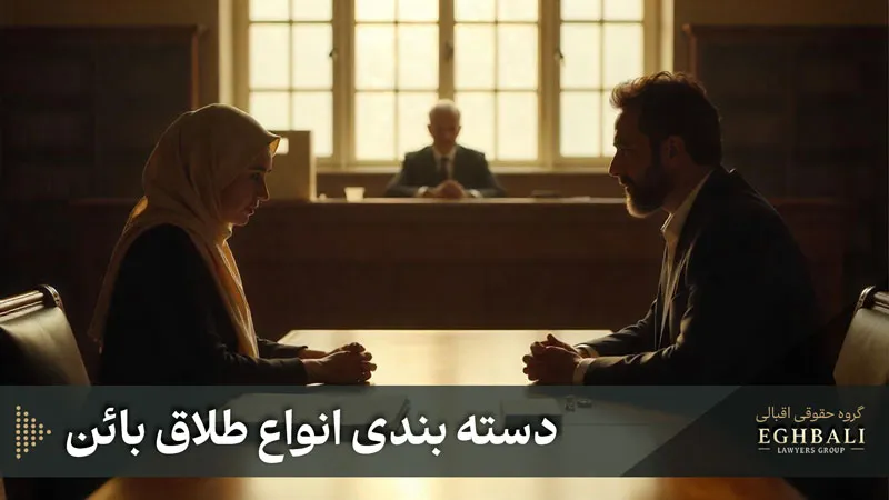 دسته بندی انواع طلاق بائن