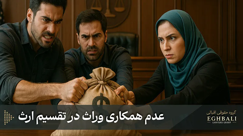 رایج ترین دلایل عدم همکاری وراث در تقسیم ارث