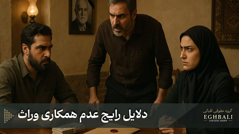 دلایل رایج عدم همکاری وراث در تقسیم ارث و انحصار وراثت