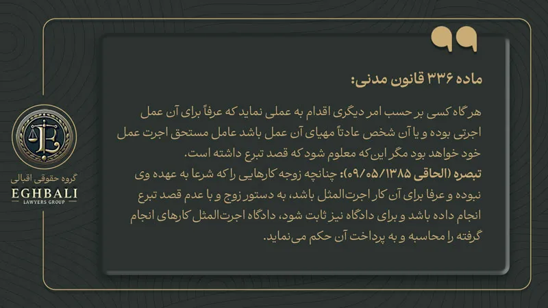 متن ماده 336 قانون مدنی