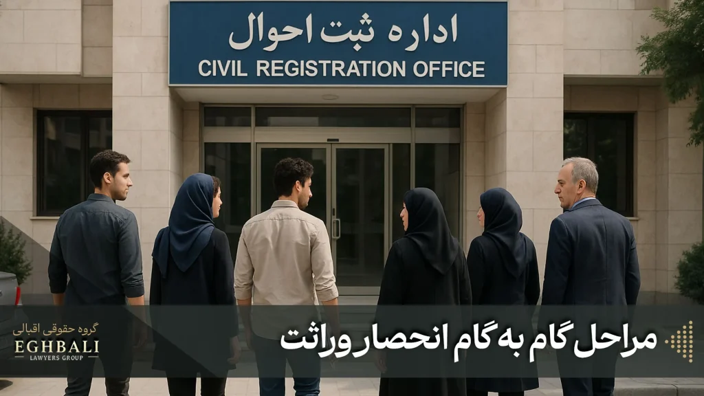 مراحل گام به گام انحصار وراثت