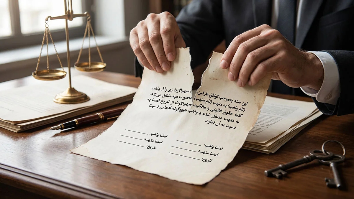 آیا ارث بخشیده شده قابل برگشت است؟