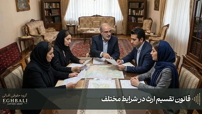 قانون تقسیم ارث در شرایط مختلف