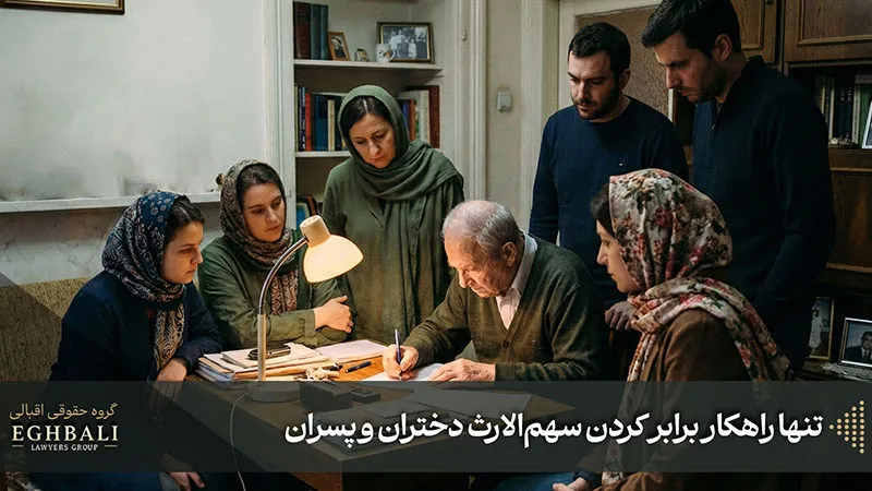 تنها راهکار برابر کردن سهم‌الارث دختران و پسران