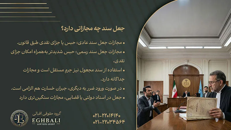 جعل سند چه مجازاتی دارد؟